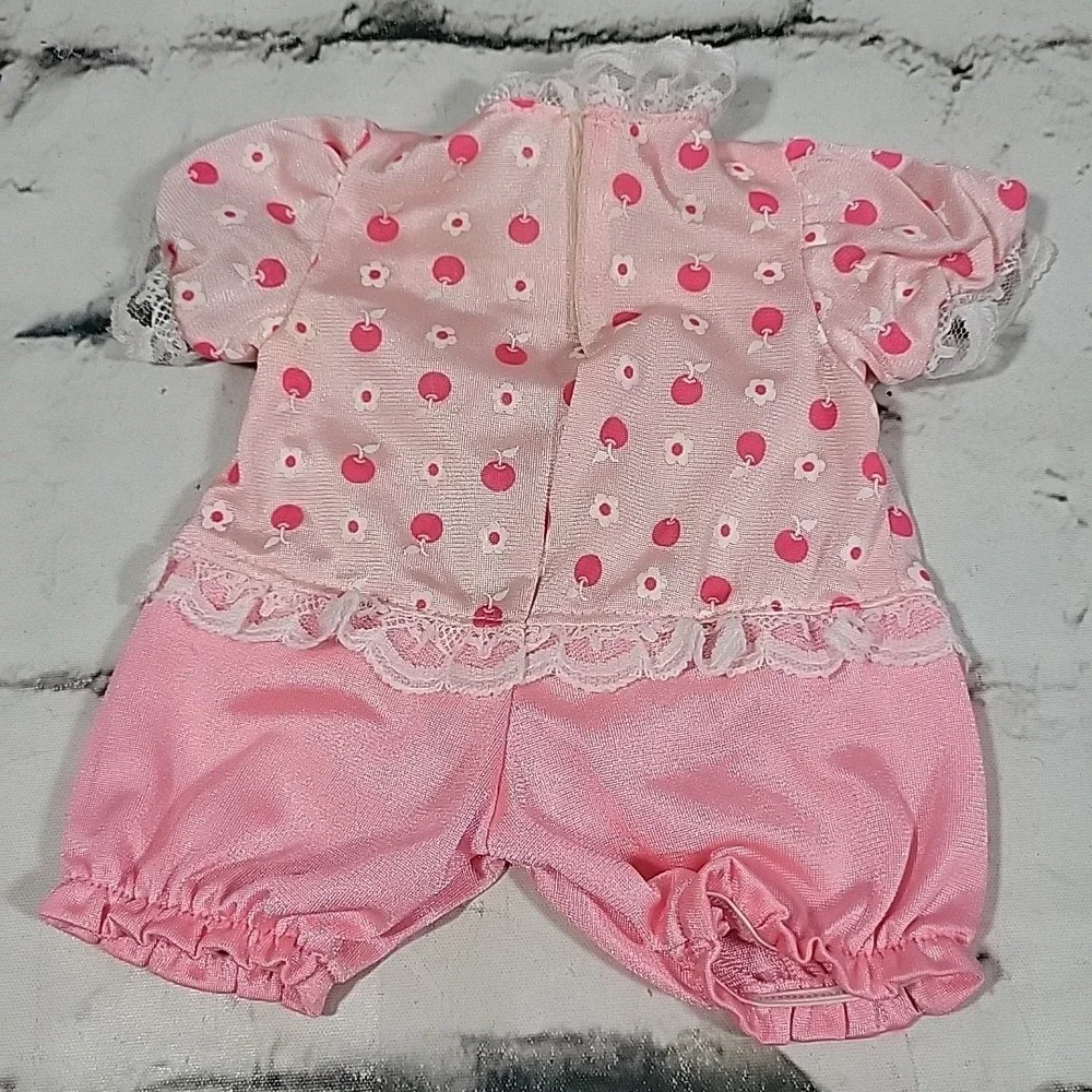 Vintage 1990s Kenner Baby All Gone‎ Doll Pink Cherries Outfit Only